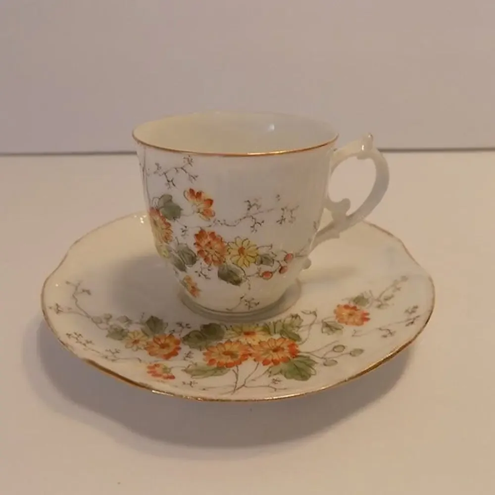 Vintage Limoges demitasse cup and saucer
